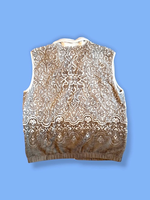 Флис жилетка с узорами  