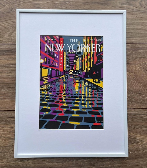Улицы Нью-Йорка на оригинальной обложке журнала «The New Yorker» от 8 февраля 2021 года